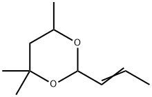4,4,6-trimethyl-2-(1-propenyl)-1,3-dioxane 结构式