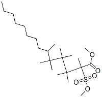 肉豆蔻酸甲酯磺酸DEA盐 结构式