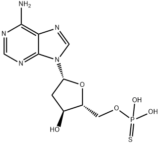 2'-DEOXYADENOSINE-5'-O-MONOPHOSPHOROTHIOATE SODIUM SALT 结构式