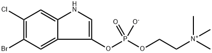 5-BROMO-6-CHLORO-3-INDOXYL CHOLINE PHOSPHATE 结构式