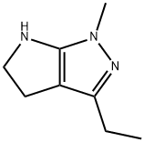 Pyrrolo[2,3-c]pyrazole,  3-ethyl-1,4,5,6-tetrahydro-1-methyl- 结构式