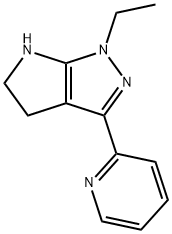 Pyrrolo[2,3-c]pyrazole, 1-ethyl-1,4,5,6-tetrahydro-3-(2-pyridinyl)- (9CI) 结构式