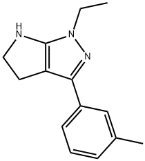 Pyrrolo[2,3-c]pyrazole, 1-ethyl-1,4,5,6-tetrahydro-3-(3-methylphenyl)- (9CI) 结构式