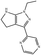 Pyrrolo[2,3-c]pyrazole, 1-ethyl-1,4,5,6-tetrahydro-3-pyrazinyl- (9CI) 结构式