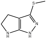 Pyrrolo[2,3-c]pyrazole,  1,4,5,6-tetrahydro-3-(methylthio)- 结构式