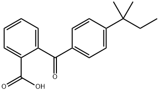 2-(4-叔戊基苯甲酰基)苯甲酸 结构式