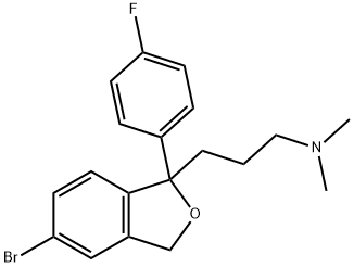 5-溴去氰基西酞普兰 结构式
