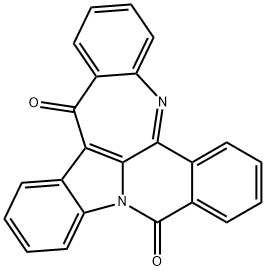 Dibenzo[b,f][1]benzazepino[2,3,4-hi]indolizine-10,16-dione 结构式