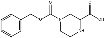 4-CBZ-2-哌嗪甲酸 结构式