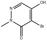 4-溴-5-羟基-2-甲基-3-哒嗪酮 结构式