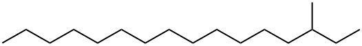 3-Methylhexadecane 结构式