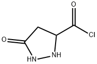 3-Pyrazolidinecarbonyl chloride, 5-oxo- (9CI) 结构式