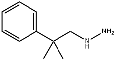 1-(2-methyl-2-phenylpropyl)hydrazine 结构式