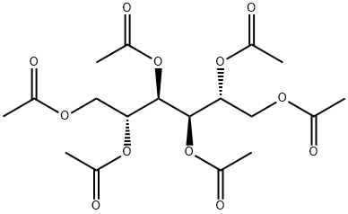 甘露醇六乙酸酯 结构式