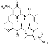 17-Aminodemethoxygeldanamycin 结构式