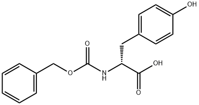N-苄氧羰基-D-酪氨酸 结构式