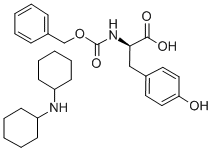 N-ALPHA-CARBOBENZOXY-D-TYROSINE DICYCROHEXYLAMMONIUM SALT 结构式