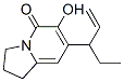 5(1H)-Indolizinone, 7-(1-ethyl-2-propenyl)-2,3-dihydro-6-hydroxy- (9CI) 结构式