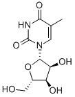 L-5-甲基尿苷(L-5-ME-RU) 结构式