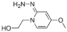 2(1H)-Pyridinone,1-(2-hydroxyethyl)-4-methoxy-,hydrazone(9CI) 结构式