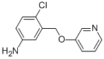 3-(5-AMINO-2-CHLOROBENZYLOXY)PYRIDINE 结构式