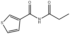 3-Thiophenecarboxamide,  N-(1-oxopropyl)- 结构式