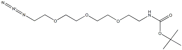 叠氮-四聚乙二醇-叔丁氧羰基 结构式