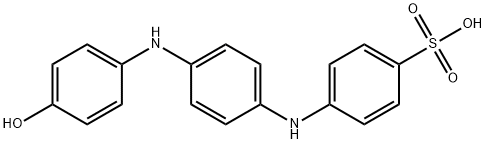 4-[[4-[(4-hydroxyphenyl)amino]phenyl]amino]benzenesulphonic acid  结构式