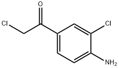 Ethanone, 1-(4-amino-3-chlorophenyl)-2-chloro- (9CI) 结构式