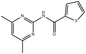 N-(4,6-Dimethylpyrimidin-2-yl)-2-thienylformamide 结构式