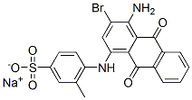 2-[(4-氨基-3-溴-9,10-二氢-9,10-二氧代-1-蒽基)氨基]-5-甲基苯磺酸单钠盐 结构式