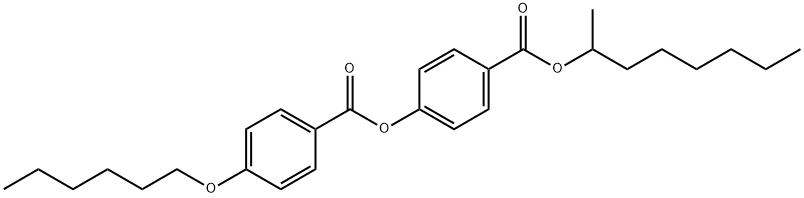 4-[[(1-methylheptyl)oxy]carbonyl]phenyl 4-(hexyloxy)benzoate 结构式