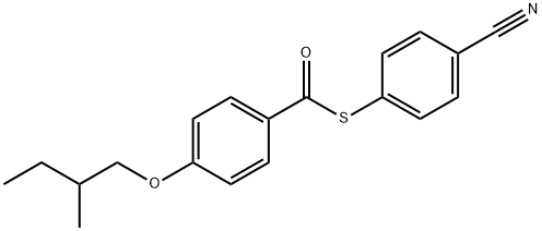 (S)-(4-cyanophenyl) 4-(2-methylbutoxy)thiobenzoate 结构式