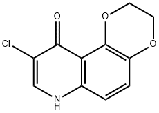 1,4-Dioxino[2,3-f]quinolin-10(7H)-one,  9-chloro-2,3-dihydro- 结构式