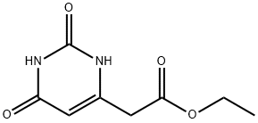 (2,6-二氧代-1,2,3,6-四氢嘧啶-4-基)乙酸乙酯 结构式