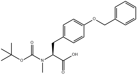 Boc-N-甲基-O-苄基-L-酪氨酸 结构式