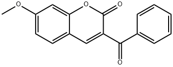 3-苯甲酰基-7-甲氧基香豆素 结构式