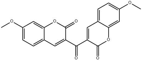 3,3’-羰基二(7-甲氧基香豆素) 结构式