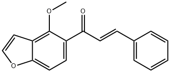 1-(4-Methoxybenzofuran-5-yl)-3-phenyl-2-propen-1-one 结构式