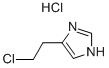 4-(2-氯乙基)咪唑盐酸盐 结构式