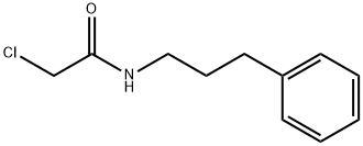 2-氯-N-(3-苯基丙基)乙酰胺 结构式