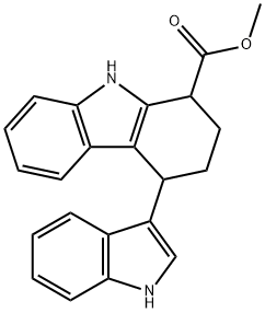 2,3,4,9-Tetrahydro-4-(1H-indol-3-yl)-1H-carbazole-1-carboxylic acid methyl ester 结构式