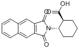 (1S,2S)-2-(萘-2,3-二甲酰亚胺基)环己甲酸 结构式