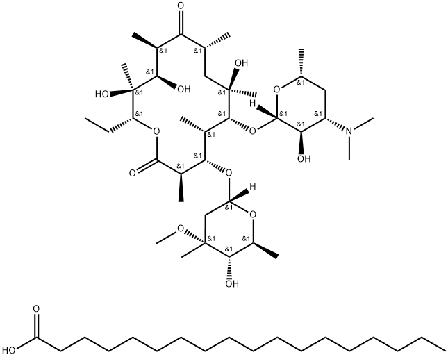 硬脂酸红霉素 结构式