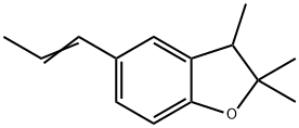 2,3-Dihydro-2,2,3-trimethyl-5-(1-propenyl)benzofuran 结构式