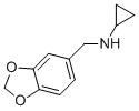 N-(1,3-BENZODIOXOL-5-YLMETHYL)CYCLOPROPANAMINE 结构式