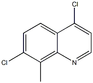 4,7-DICHLORO-8-METHYLQUINOLINE 结构式
