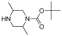 1-叔丁氧羰基-2,5-二甲基哌嗪 结构式