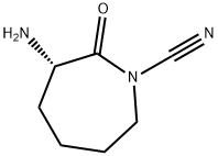 2H-Azepin-2-one, 3-amino-1-cyanohexahydro-, (3S)- (9CI) 结构式