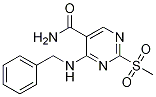 5-PYRIMIDINECARBOXAMIDE, 2-(METHYLSULFONYL)-4-[(PHENYLMETHYL)AMINO]- 结构式